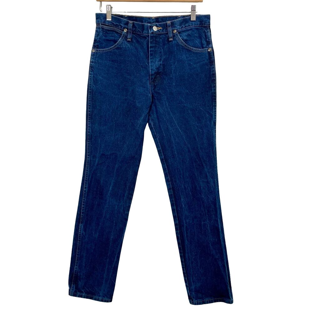 Vintage Wrangler Blue Jeans Men's 32" Waist Silver Edition Slim Cowboy 31x32 Y2K